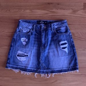 hollister size 28 jean skirt